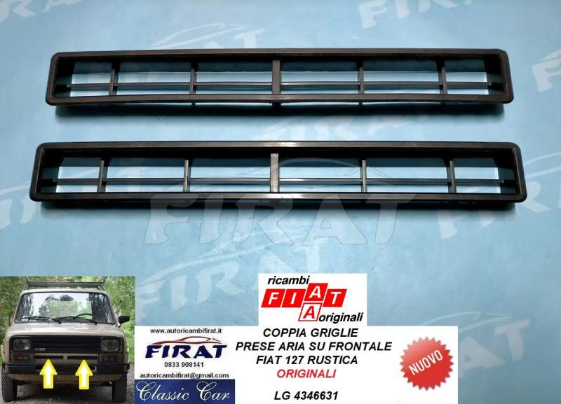 GRIGLIA PRESA ARIA FRONTALE FIAT 127 RUSTICA DX E SX